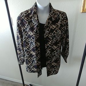 Mock two piece blouse size Large